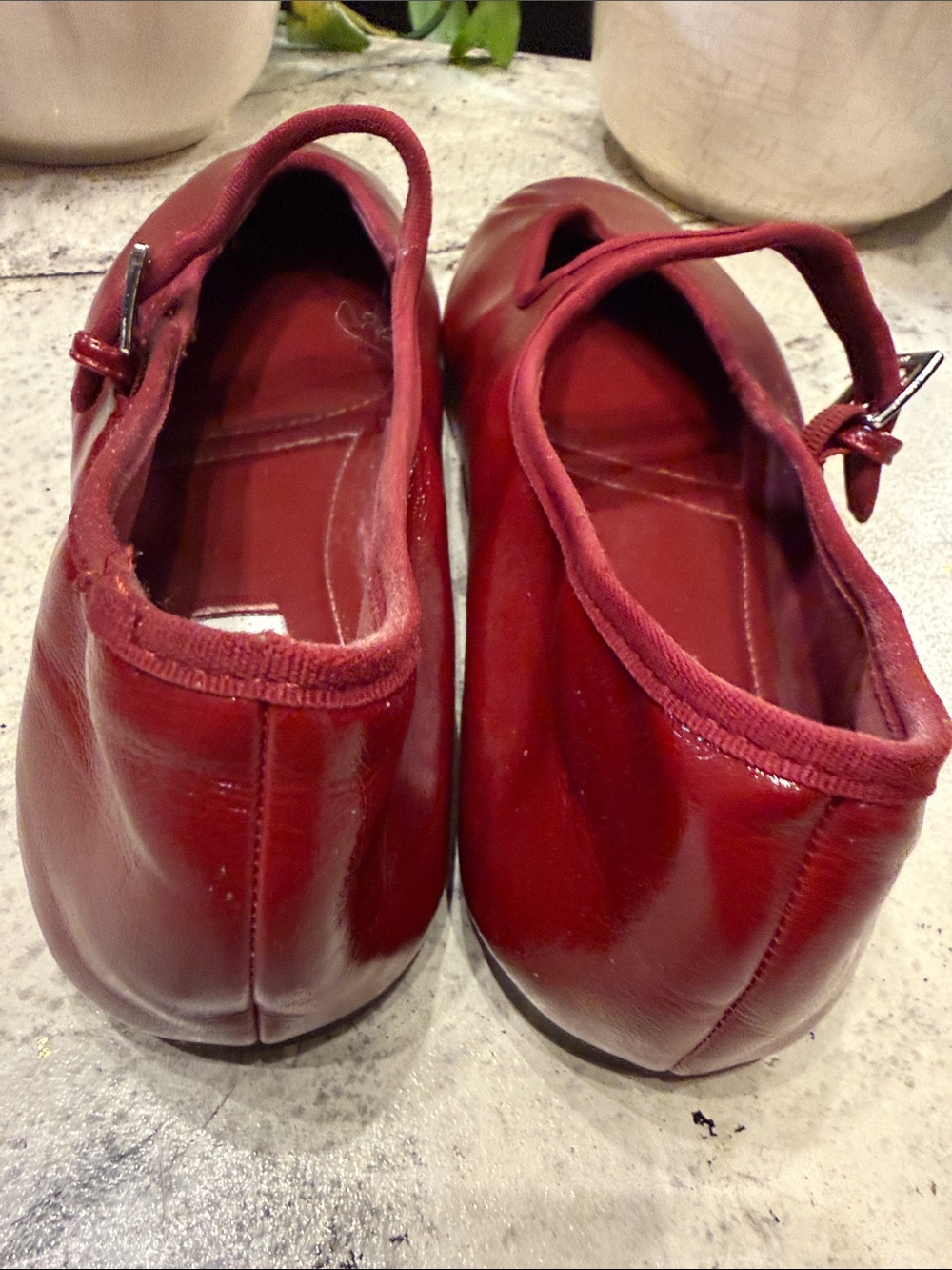 Steve Madden Burgundy Mary Jane Flats with Strap size 10 - Picture 3 of 5